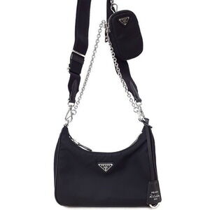 Prada ReEdition 2005 Saffiano Leather Chain Shoulder Bag